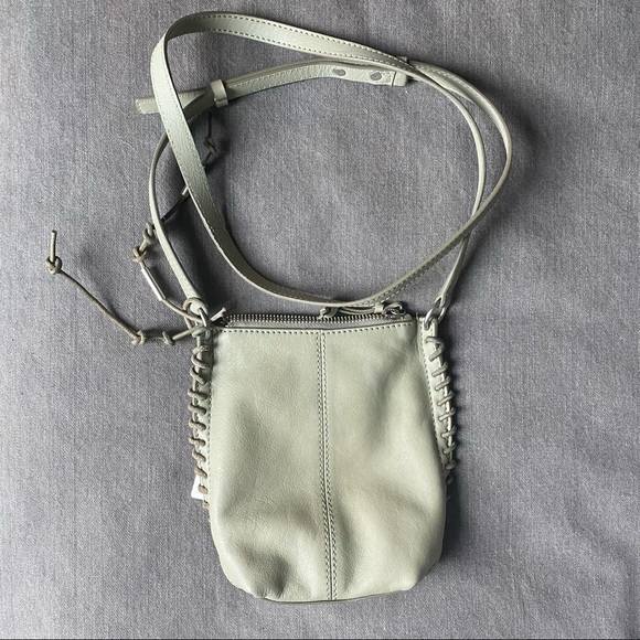 LIKA LEATHER CROSSBODY BAG Lucky Brand (sage/seagrass) NWT #festivalseason - Picture 3 of 5